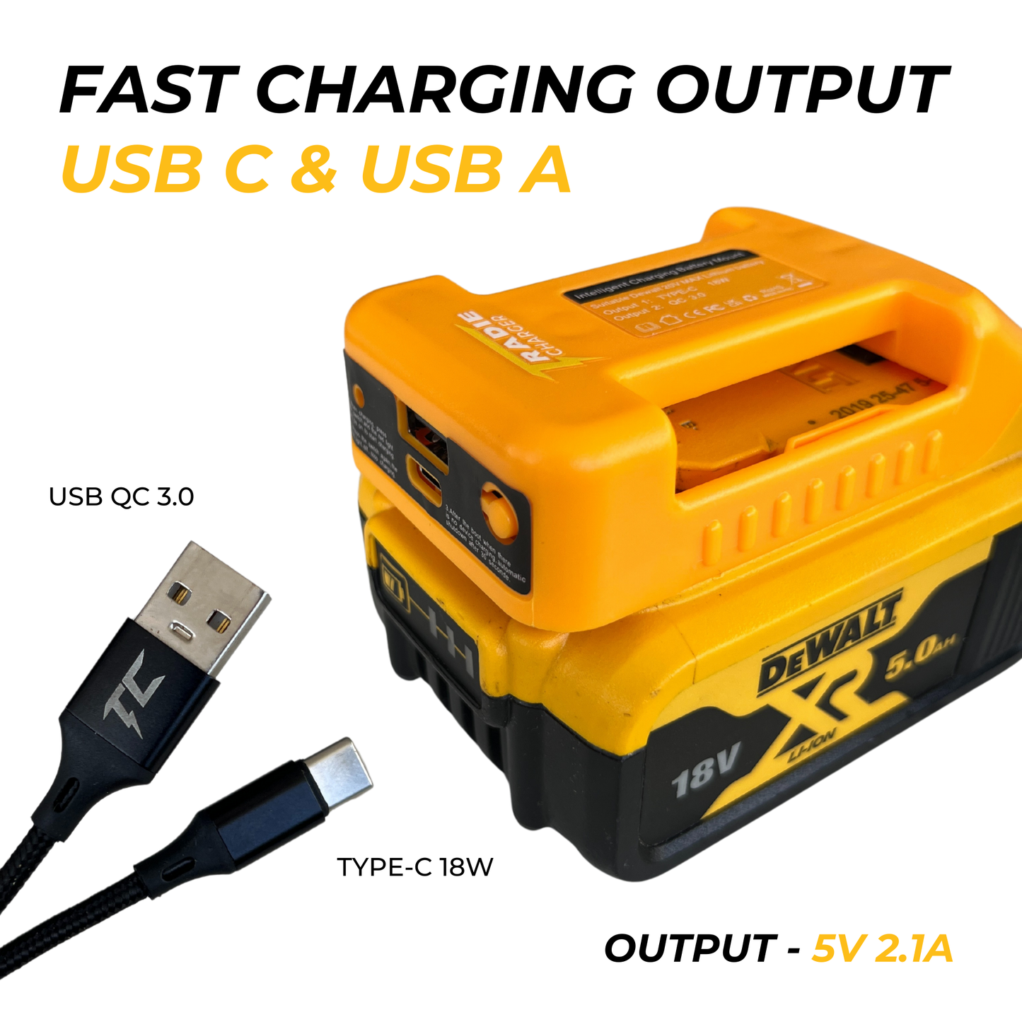 TRADIE CHARGER - YELLOW