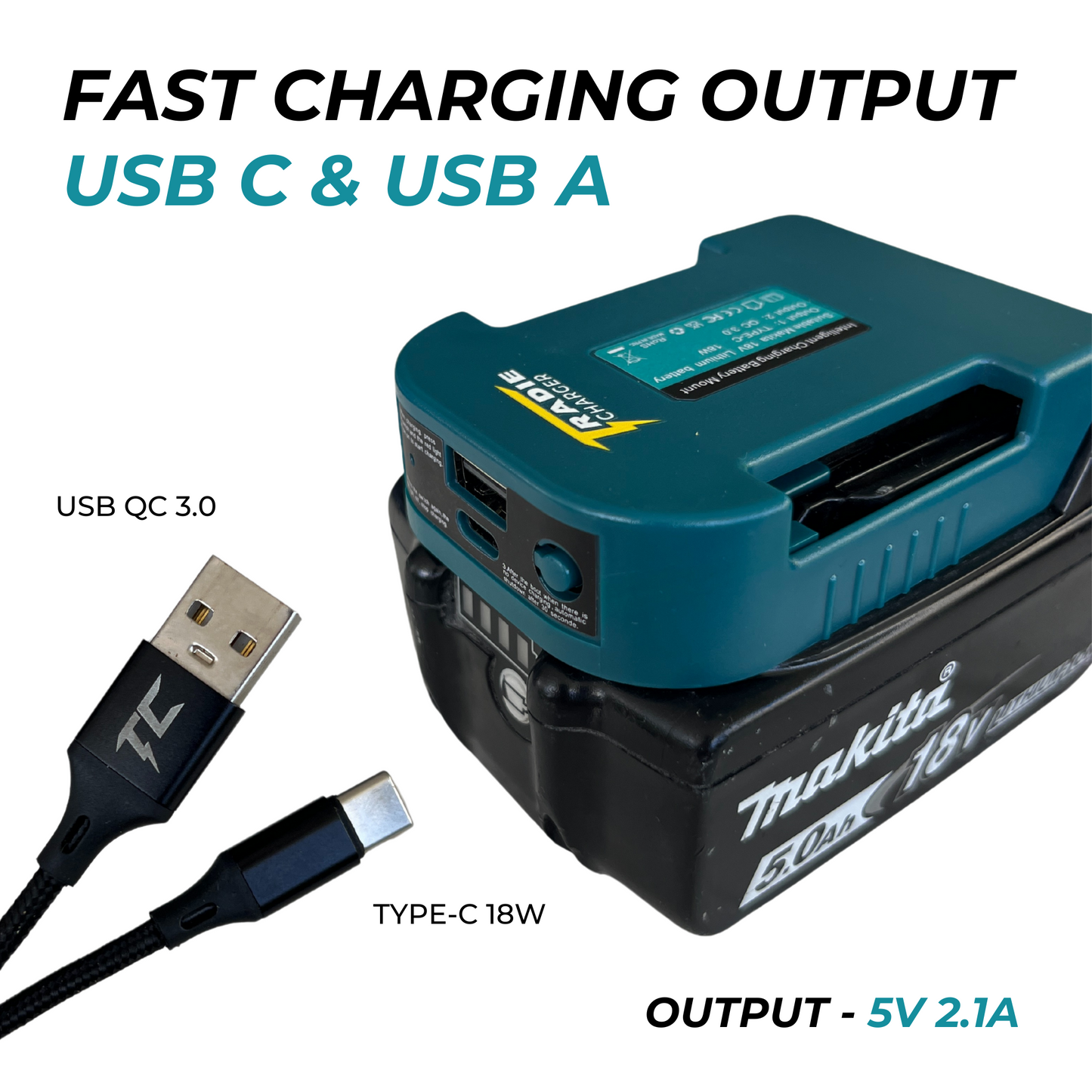 TRADIE CHARGER - BLUE