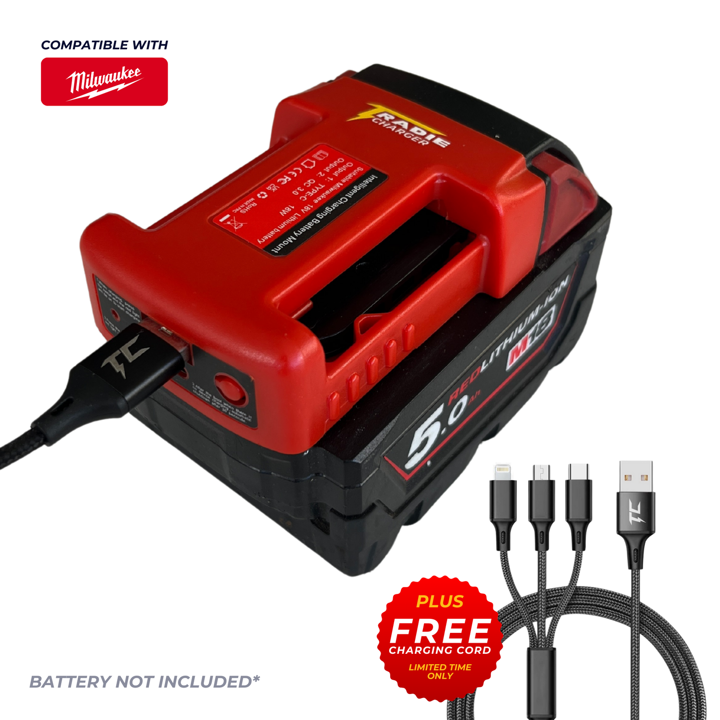 TRADIE CHARGER - RED