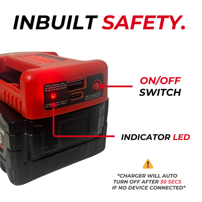 TRADIE CHARGER - RED