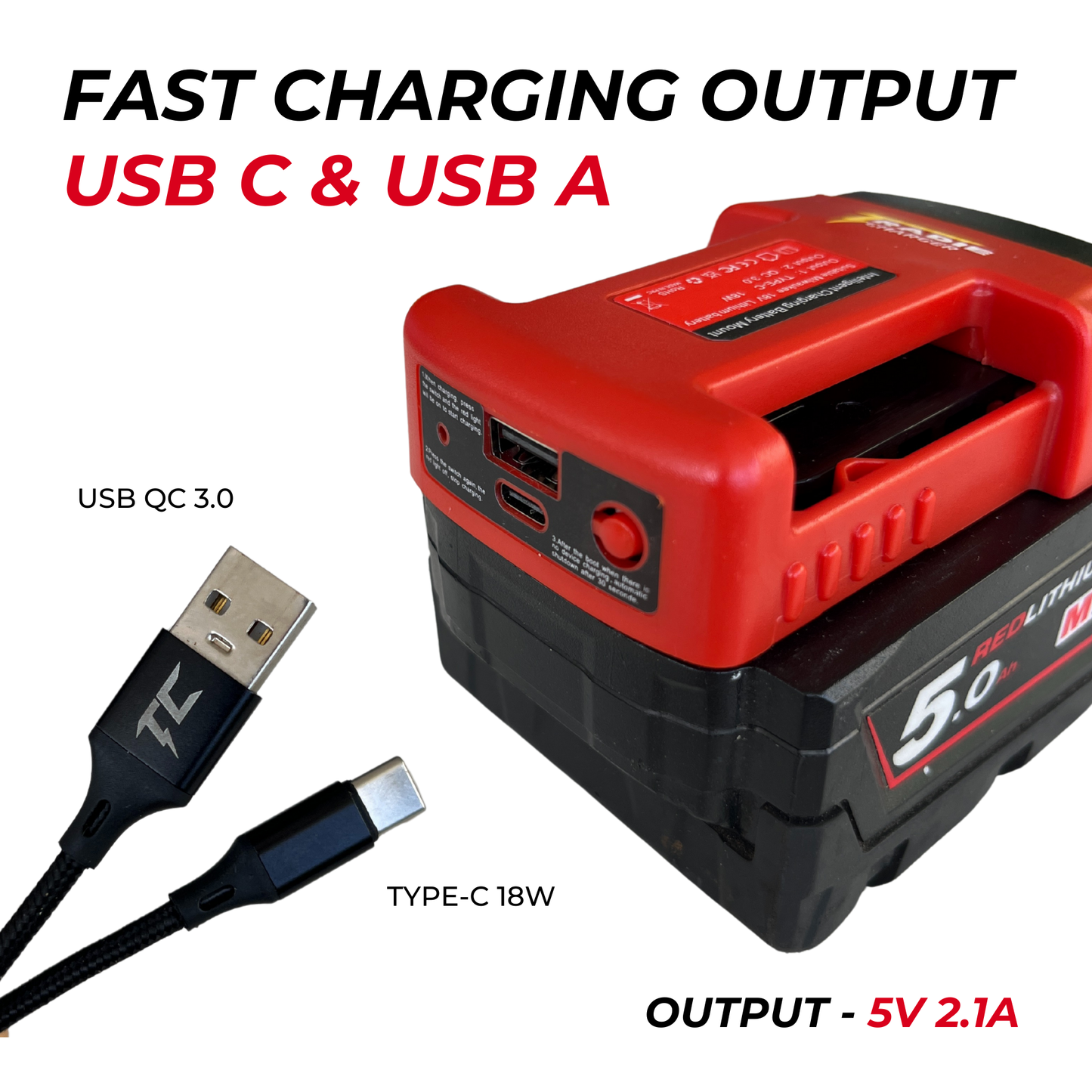 TRADIE CHARGER - RED